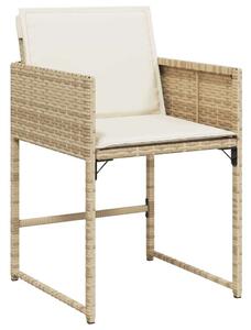 VidaXL Polyrattan Kerti Étkezőgarnitúra - 9 részes - Bézs