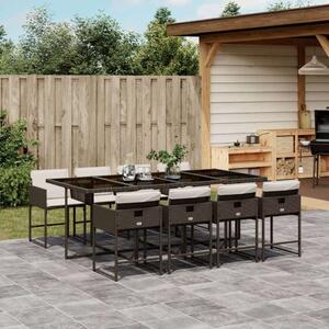 VidaXL Polyrattan Kerti Étkezőgarnitúra - 9 részes