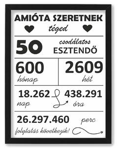 Ennyi ideje szeretnek - dekortábla