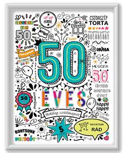 50 éves lettem én - dekortábla