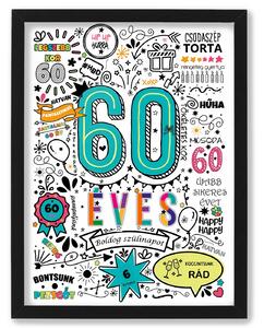 60 éves lettem én - dekortábla