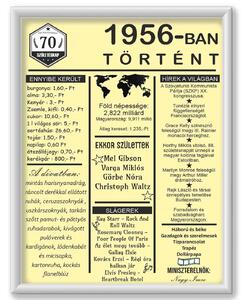 Születésnapi köszöntő újság (1956) - 70. születésnapra: Az év híreivel - dekortábla