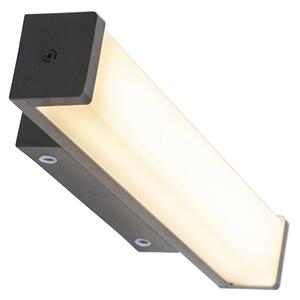 Fali lámpa fekete 32 cm IP44 - Cascada