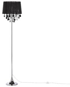 Fekete fém állólámpa 165 cm EVANS