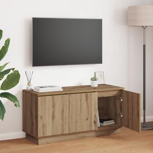 TV Szekrény Tölgyfa 100x38x49 cm Szerelt Fa