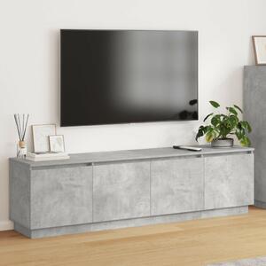 TV szekrény LED beton szürke 180x38x49 cm műgyanta
