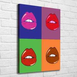 Vászonfotó Színes ajkak