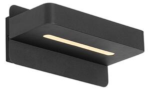 Modern fali lámpa fekete, LED-del, USB-vel és kapcsolóval - Ted