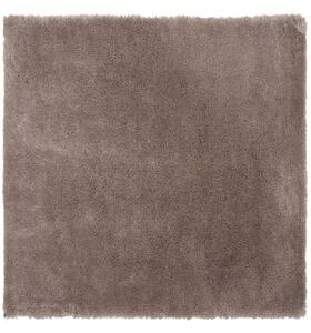 Világosbarna hosszú szálú szőnyeg 200 x 200 cm EVREN