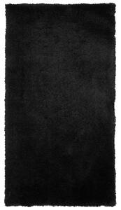 Fekete hosszú szálú szőnyeg 80 x 150 cm EVREN