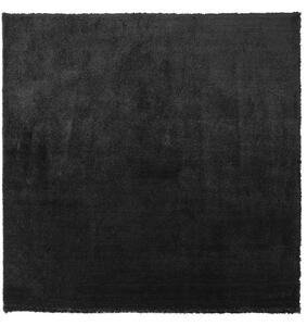 Fekete hosszú szálú szőnyeg 200 x 200 cm EVREN