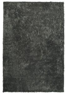 Sötétszürke hosszú szálú szőnyeg 140 x 200 cm EVREN
