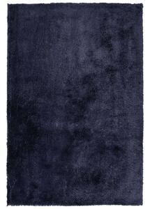 Sötétkék hosszú szálú szőnyeg 140 x 200 cm EVREN