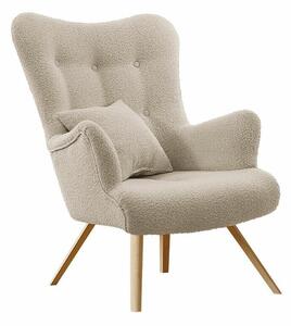 Fotel Clovis 106, Kárpit, 100x76x90cm, Bükkfa