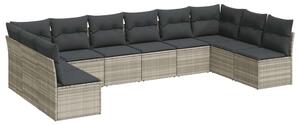 VidaXL Polyrattan Kerti Ülőgarnitúra - 10 részes
