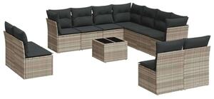 VidaXL Polyrattan Kerti Ülőgarnitúra - 12 részes