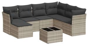 VidaXL Polyrattan Kerti Ülőgarnitúra - 8 részes