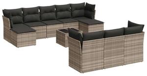 VidaXL Polyrattan Kerti Ülőgarnitúra - 11 részes