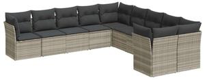 VidaXL Polyrattan Kerti Ülőgarnitúra - 10 részes