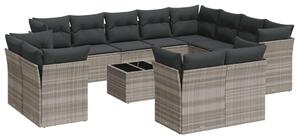 VidaXL Polyrattan Kerti Ülőgarnitúra - 13 részes