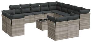 VidaXL Polyrattan Kerti Ülőgarnitúra - 14 részes
