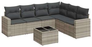 VidaXL Polyrattan Kerti Ülőgarnitúra - 7 részes