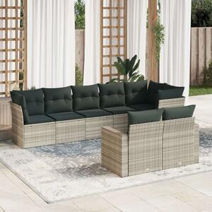 VidaXL Polyrattan Kerti Ülőgarnitúra - 8 részes