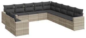 VidaXL Polyrattan Kerti Ülőgarnitúra - 11 részes