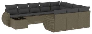VidaXL Polyrattan Kerti Ülőgarnitúra - 11 részes