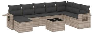 VidaXL Polyrattan Kerti Ülőgarnitúra - 9 részes