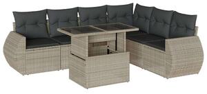 VidaXL Polyrattan Kerti Ülőgarnitúra - 7 részes
