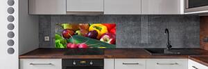 Konyhai hátfal panel üveg Gyümölcsök és zöldségek