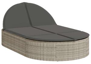 VidaXL Dupla Napozóágy - Polyrattan - 200cm