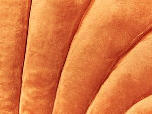 Narancssárga bársony díszpárna 47 x 35 cm CONSOLIDA