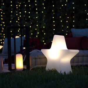 Karácsonyi állólámpa fehér 60 cm, újratölthető RGBW LED-del - Nova