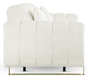 DIANA Gold kanapé, elektromosan ágyazható, bézs bársony