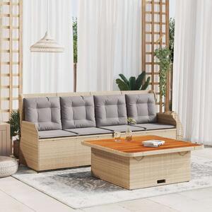 VidaXL Polyrattan Kerti Ülőgarnitúra - 3 részes - Bézs
