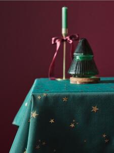 Sinsay - Asztalterítő fémes hatású csillagmintával - zöldeskék