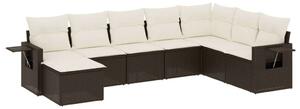 VidaXL Polyrattan Kerti Ülőgarnitúra - 8 részes - Barna