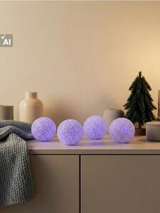 Sinsay - Kerek RGB LED asztali lámpa szett 4 pack - fehér