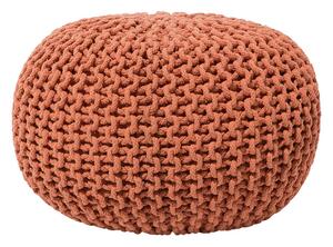 Kötött rézvörös pamutpuff 40 x 25 cm CONRAD