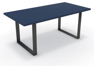 Étkezőasztal - Antara fekete lábbal - Tiroli kék 180x90
