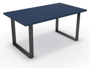 Étkezőasztal - Antara fekete lábbal - Tiroli kék 160x90