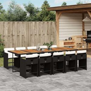 VidaXL Polyrattan Kerti Étkezőgarnitúra - 11 Fős