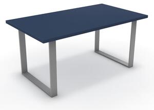 Étkezőasztal - Antara festett ezüst lábbal - Tiroli kék 160x90