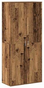 VidaXL Magasító polcokkal tárolóval Öreg fa 80 x 39 x 178 cm Faanyag