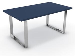 Étkezőasztal - Antara króm lábbal - Tiroli kék 160x90