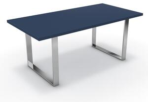 Étkezőasztal - Antara króm lábbal - Tiroli kék 180x90