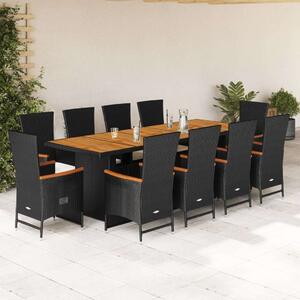 VidaXL Polyrattan Kerti Étkezőgarnitúra - 11 Fős
