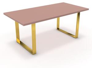 Étkezőasztal - Antara arany lábbal - Antik rózsaszín 180x90